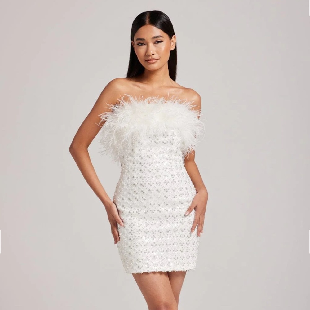 Nadine Merabi Harlow White Dress
